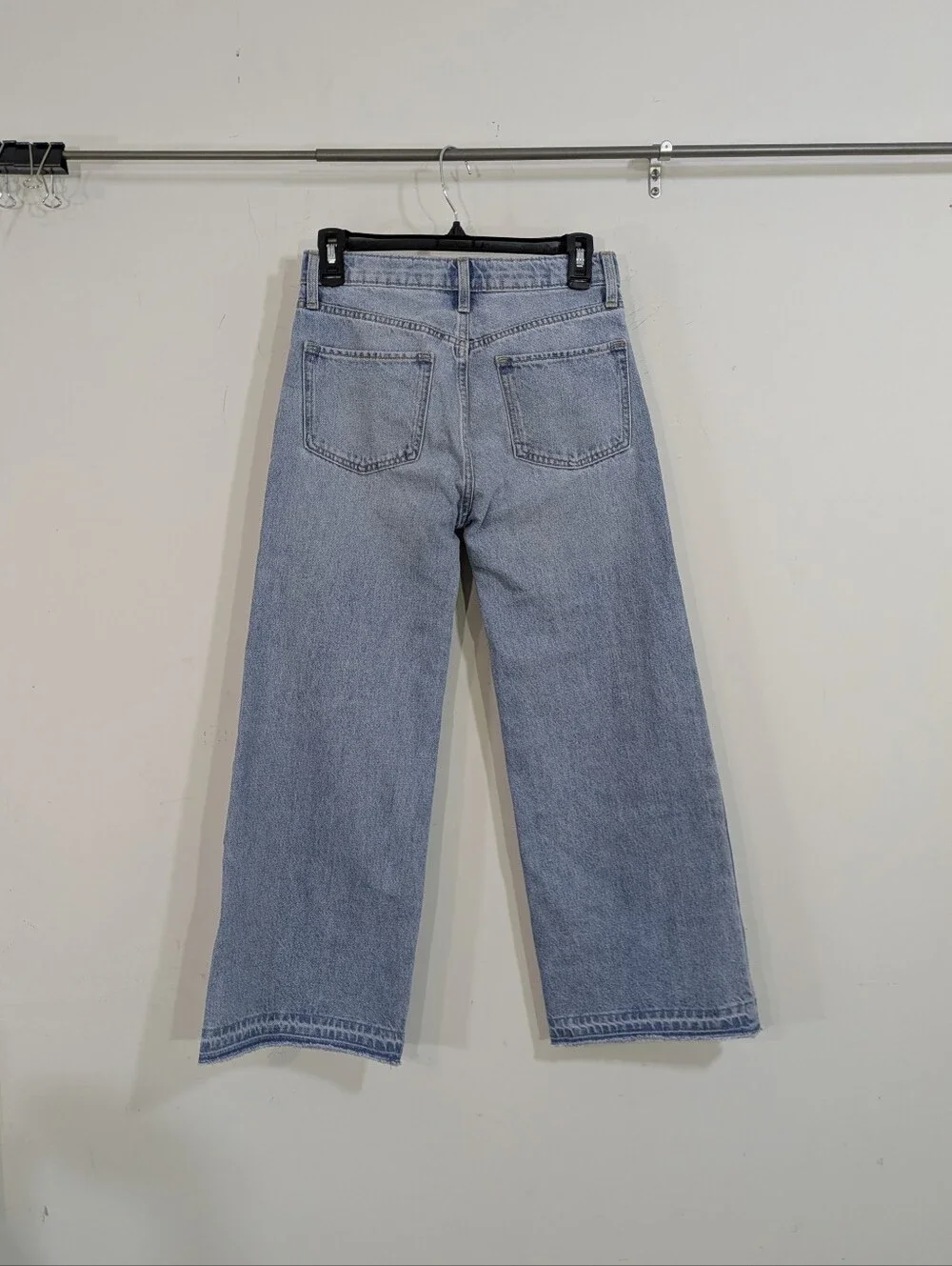 Old Navy High Rise Baggy Wide Leg Jeans - Size 14 Girls - Adjustable Waist